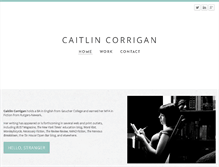 Tablet Screenshot of caitlincorrigan.com